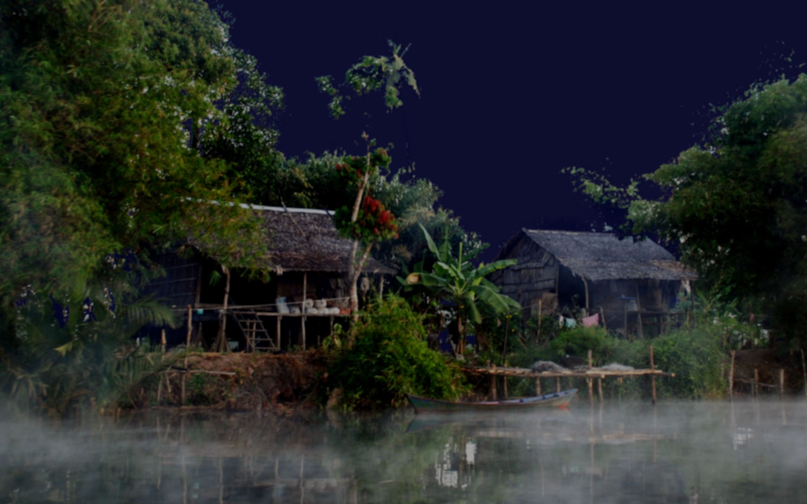 Chi Phat river at night