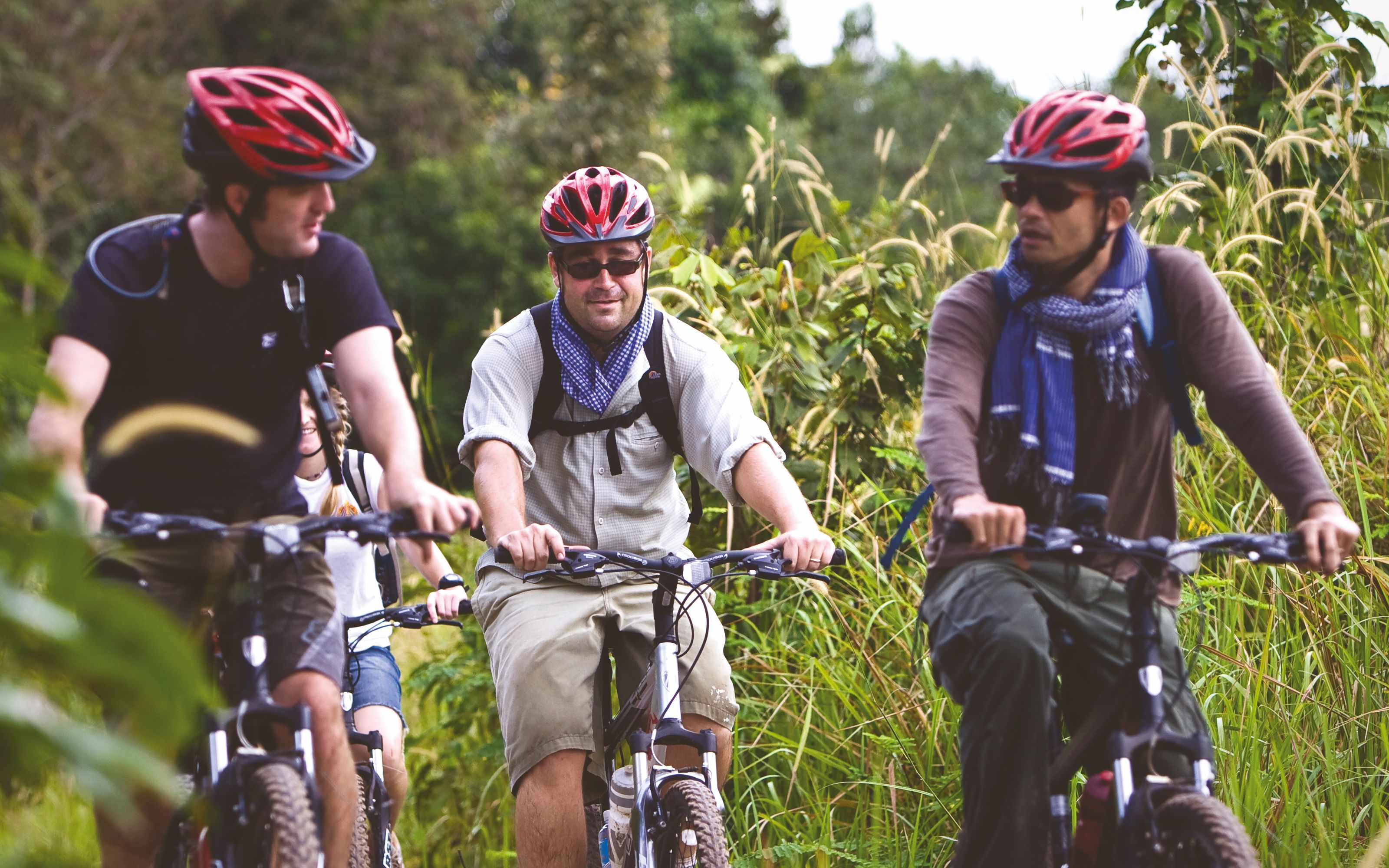 Mountain biking at Chi Phat